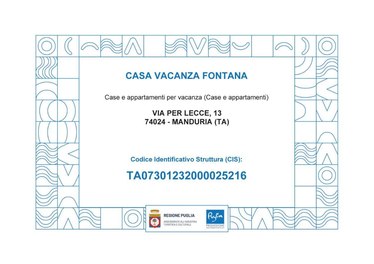 Casa Vacanza Fontana 마두리아 외부 사진